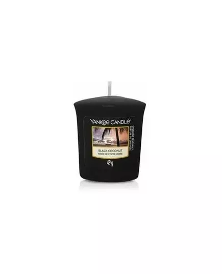 Yankee Candle Classic Votive Bougie Noire à la Noix de Coco 49g, image 2