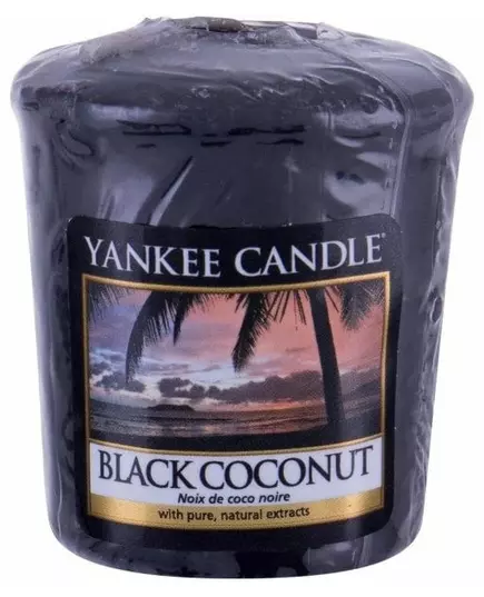 Yankee Candle Classic Votive Bougie Noire à la Noix de Coco 49g, image 3