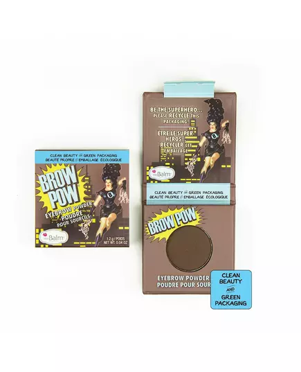 TheBalm Brow Pow poudre à sourcils Dark Brown 1.2g