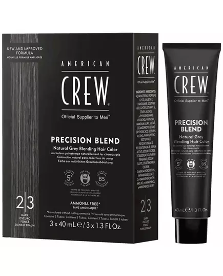 Coloration American Crew Precision Blend 3x40ml Dark 2-3