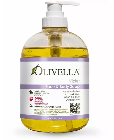 Olivella Savon visage et corps à la violette 500ml