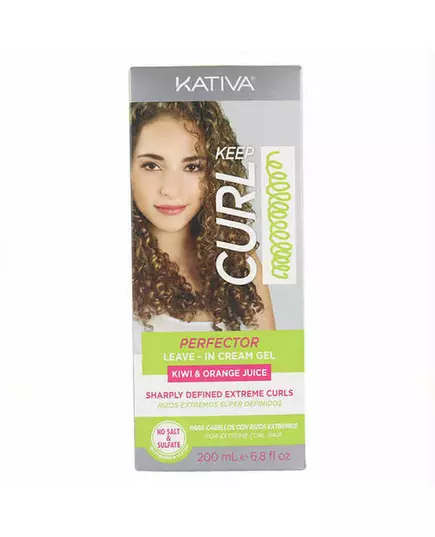 Lockenbildende Creme Keep Curl Perfector Leave In  Kativa KT00370 (200 ml)