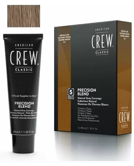 Coloration American Crew Precision Blend 3x40ml Medium Ash 5-6, image 2