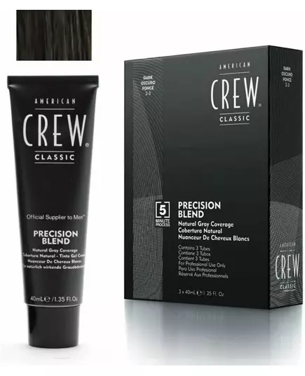 Coloration American Crew Precision Blend 3x40ml Dark 2-3, image 2