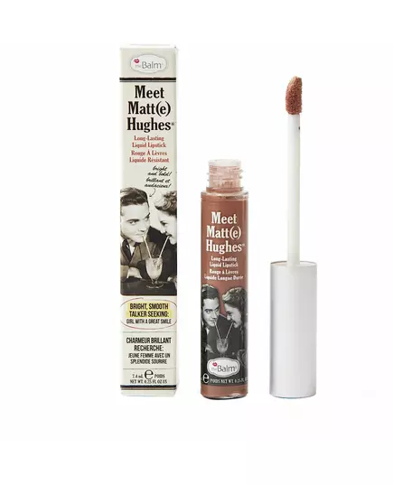 TheBalm Meet Matt(e) Hughes Langanhaltender flüssiger Lippenstift Charismatic Naked Nude 7.4ml