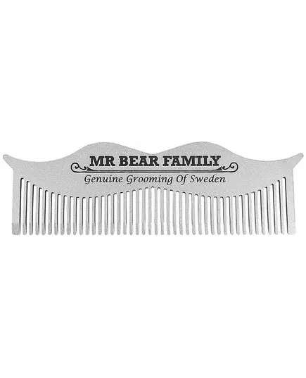 Mr Bear Family Peigne à Moustache Acier 1pc