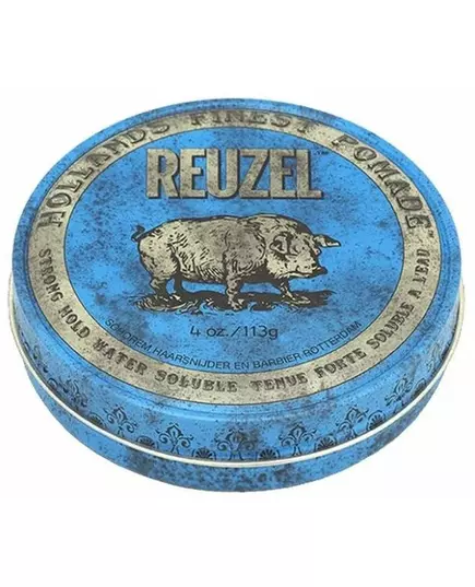 Reuzel Blue Strong Hold Pomade soluble dans l'eau 113g