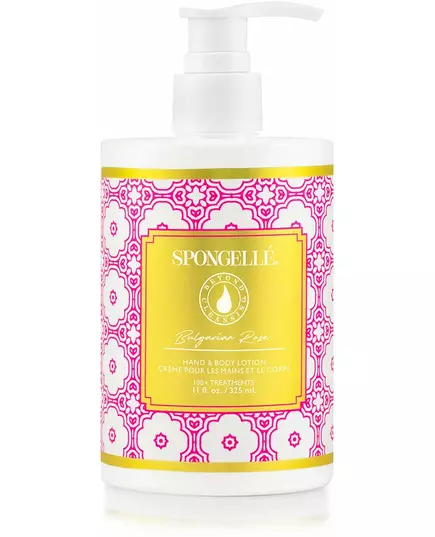 Spongelle Lotion pour les mains et le corps à la rose bulgare 325ml