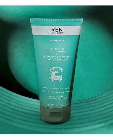 Ren Clearcalm Nettoyant à l'argile clarifiant 150ml, image 2