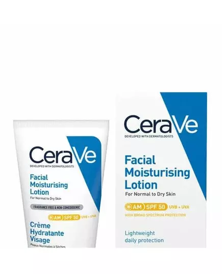 CeraVe SPF50 Feuchtigkeitsspendende Gesichtslotion 52 ml, Bild 2