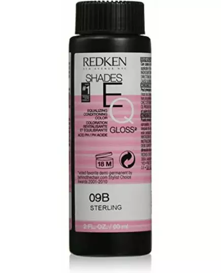 REDKEN Shades EQ #09B sterling dye 60 ml x 3 pcs