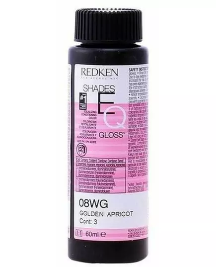 REDKEN Shades EQ #08WG teinture abricot doré 60 ml x 3 pcs