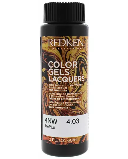 REDKEN Color Gel Lacquers #4NW-maple 60ml x 3 pcs