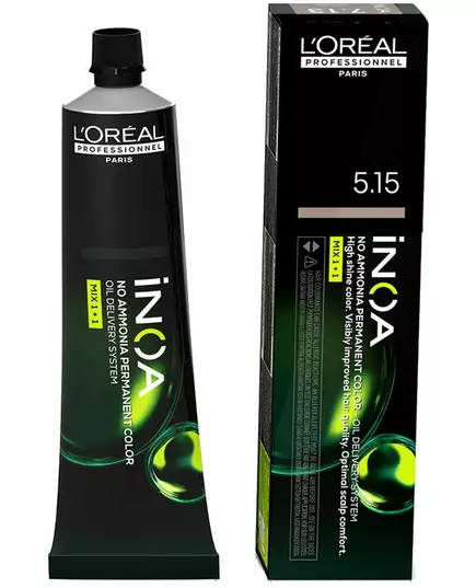 L'Oréal Professionnel Inoa ammoniakfreies oxidierendes Haarfärbemittel L'Oréal Professionnel Inoa Farbton #5,15 60g