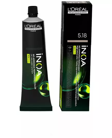 L'Oréal Professionnel Inoa teinture oxydante sans ammoniaque Inoa nuance #5,18 60g