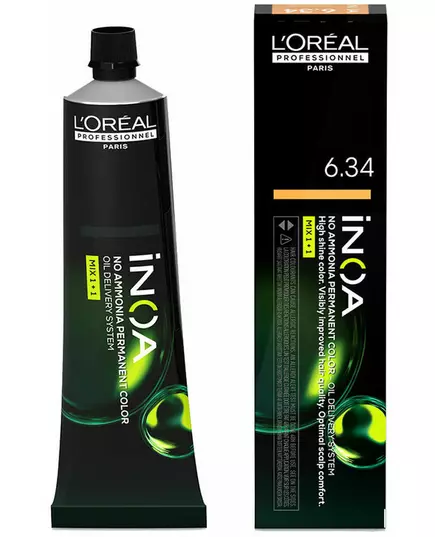 L'Oréal Professionnel Inoa Ammoniakfreie oxidierende Haarfarbe Inoa Farbton #6,34 60g