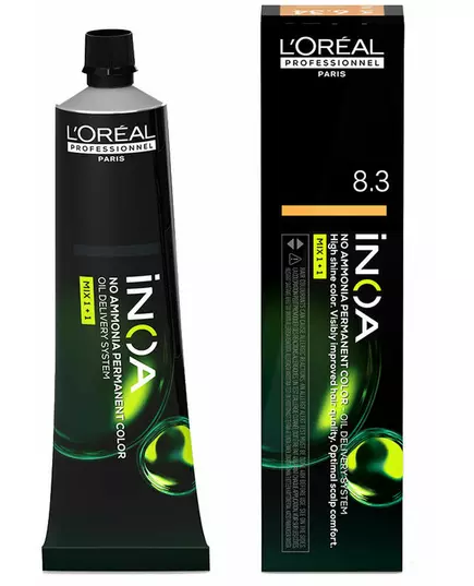 L'Oréal Professionnel Inoa Ammoniakfreies oxidierendes Haarfärbemittel Inoa Farbton #8,3 60g