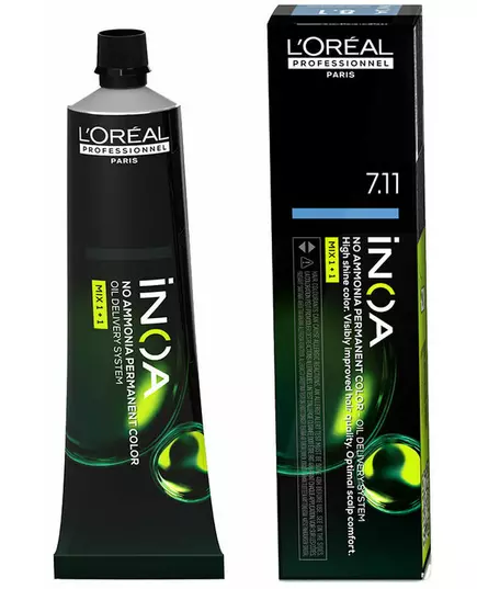 L'Oréal Professionnel Inoa Ammoniakfreies oxidierendes Haarfärbemittel Inoa Farbton #7,11 60g