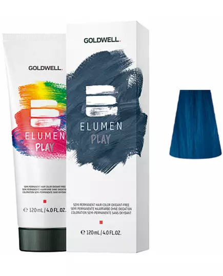 Goldwell Elumen Play Semi-Permanente Oxidationsmittel-freie Haarfarbe Blau 120 ml