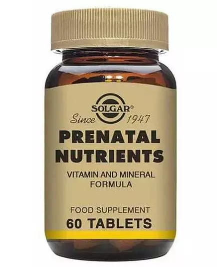 Solgar Prenatal Nutrients 60 comprimés.