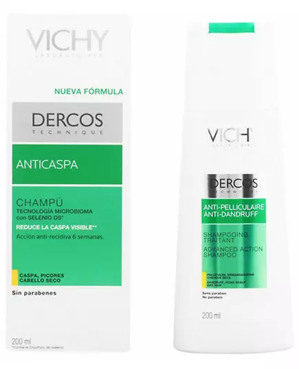 Vichy Dercos Anti-Schuppen Shampoo für trockenes Haar 200 ml