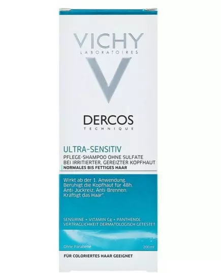 Shampooing apaisant pour cheveux normaux à gras Vichy Dercos Ultra Apaisant 200 ml