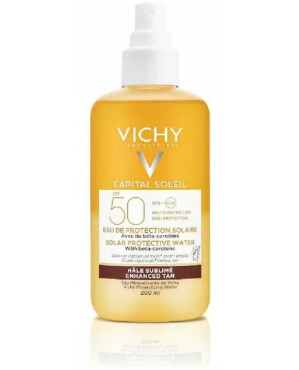 Vichy Idéal Soleil SPF50 SPF50 200 ml Schützendes Wasser zur Verbesserung der Bräune.