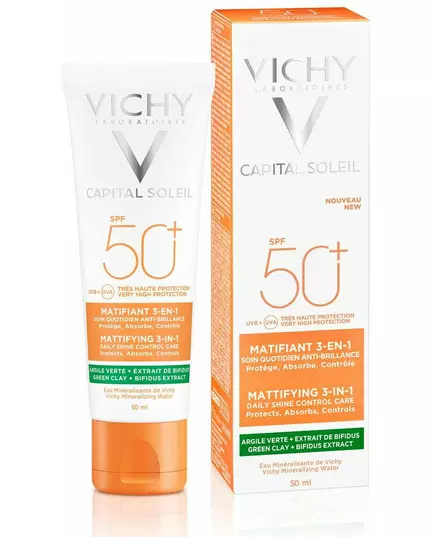 Vichy Capital Soleil Crème matifiante 3-en-1 SPF50+ 50 ml