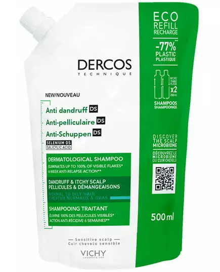 Vichy Dercos ecorefill shampooing pour cheveux normaux/gras 500 ml