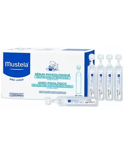 Solution physiologique Mustela Baby-Child 18 x 5 ml (produit médical)