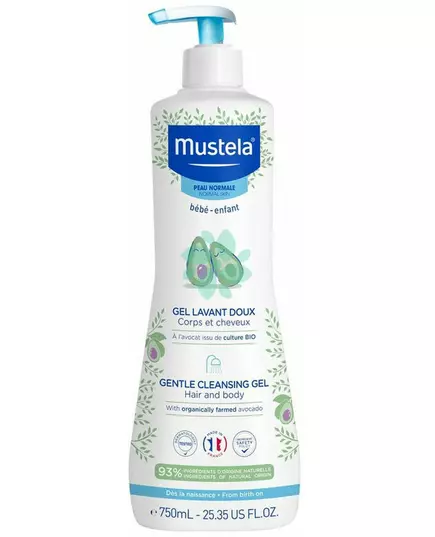 Sanftes Badegel Mustela Baby 750 ml