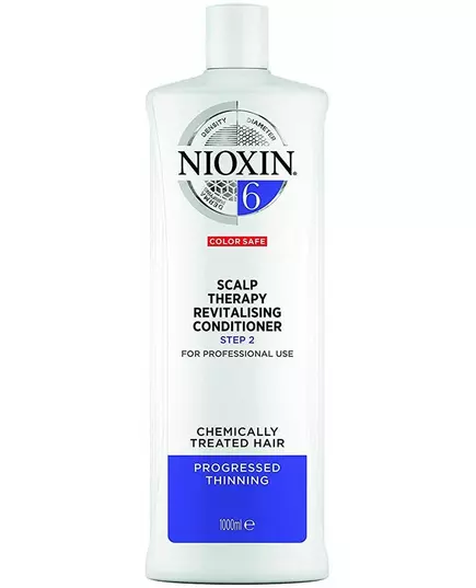 Nioxin System 6 Conditioner pour les cheveux traités chimiquement et sévèrement affaiblis, Step 2, 1000 ml