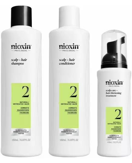 Nioxin System 2 Set für natürliches Haar mit starker Schwächung 3 Stück