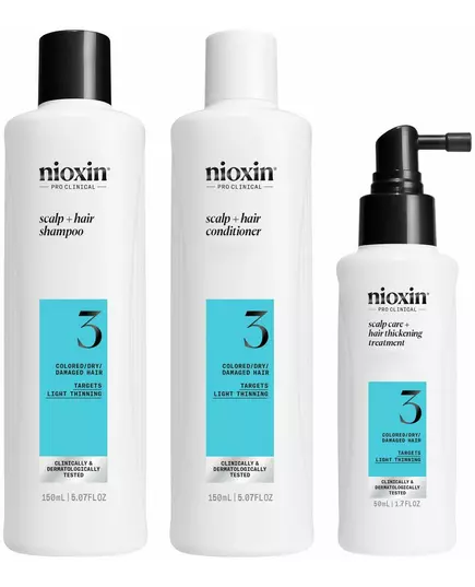 Nioxin System 3 Set pour cheveux colorés légèrement affaiblis 3 pièces