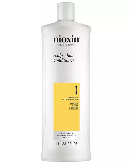 Nioxin System 1 Conditionneur pour cheveux naturels légèrement affaiblis 1000 ml