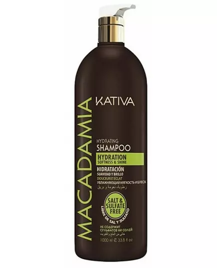 Kativa Shampooing hydratant à la macadamia 1000 ml