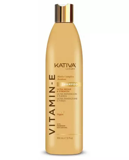 Kativa Shampooing à la vitamine E avec biotine et bambou 355 ml