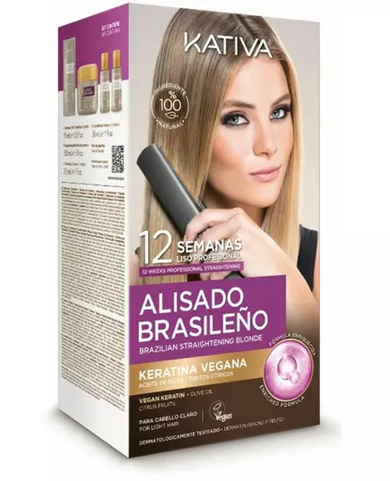 Kativa Professional Kit de 6 pièces pour lissage brésilien Pro Blonde