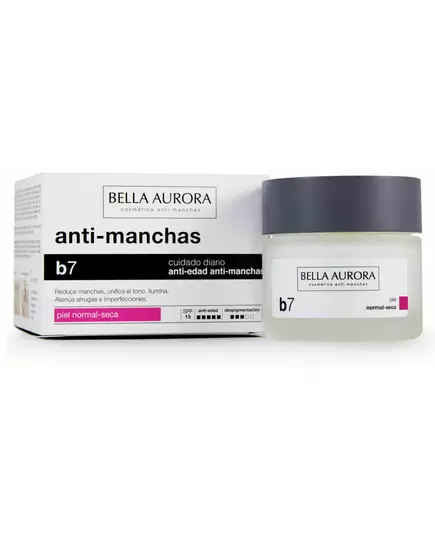 Bella Aurora B7 Crème régénératrice et éclaircissante anti-imperfections SPF15 50 ml