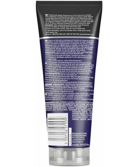 John Frieda Frizz-Ease Brazilian Sleek Conditioner 250 ml, image 2