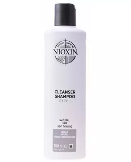 Nioxin System 1 Shampooing pour cheveux naturels avec légère perte de densité Étape 1, 300 ml, image 2