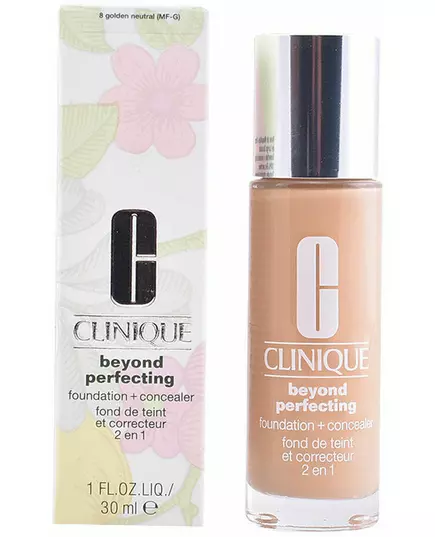 Clinique Beyond Perfecting #08-Goldene neutrale Grundierungscreme + Concealer