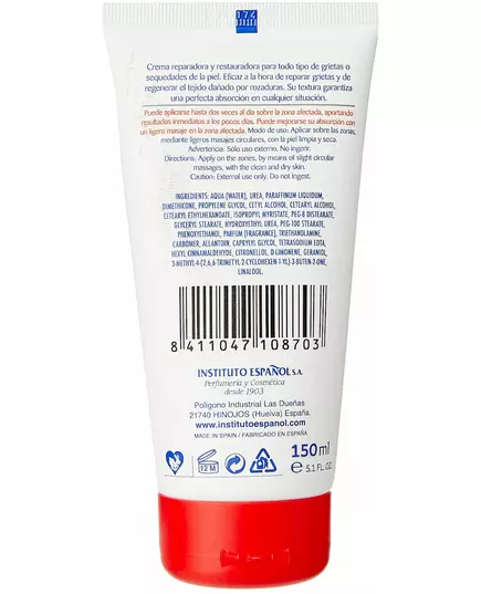 Instituto Español Urea 20% crème pour peaux sèches et rugueuses 150 ml, image 2