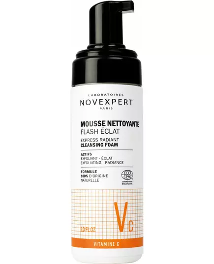 Novexpert Mousse Nettoyante Flash Eclat Vitamine C 150 ml