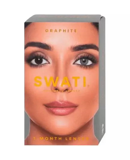 Swati Coloured 1-Month Lenses Graphite 1 paire, image 3