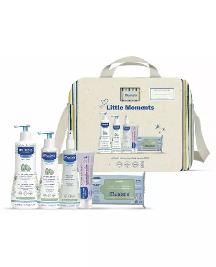 Gesichts-Sonnenschutzcreme Mustela Bolsa Paseo Little Moments Rayas Lote 6 Pieces