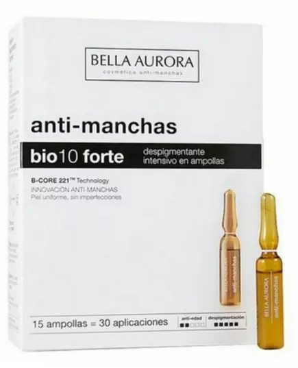 Bella Aurora BIO10 Forte Ampoules dépigmentantes intensives pour le visage, 15x2 ml