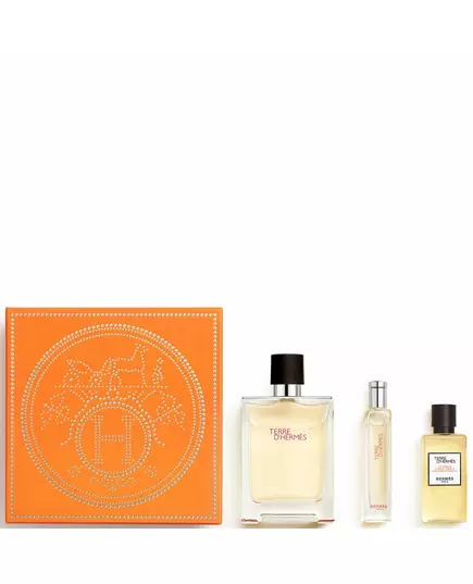 Hermes Terre d'Hermes Eau de Toilette 100ml + Eau de Toilette 15ml + Duschgel, 3 Stück
