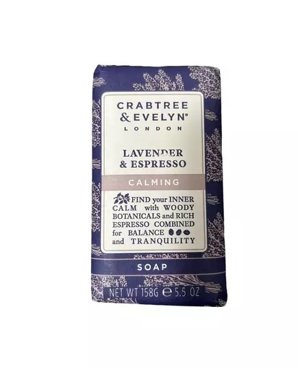Crabtree & Evelyn Lavender & Espresso Apaisant Pain de savon, 158 g