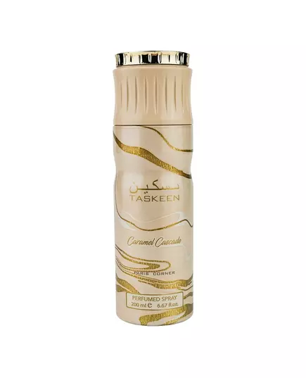 Paris Corner Taskeen Caramel Cascade Déodorant en spray Unisexe, 200 ml